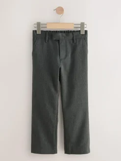 Next Regular Length Standard Waist School Trousers (3-17yrs) Grey Clearance