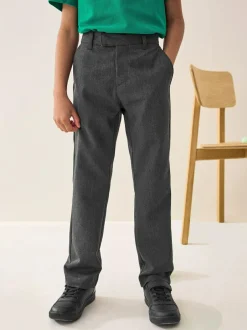 Next Regular Waist School Formal Trousers (3-17yrs) Grey Discount