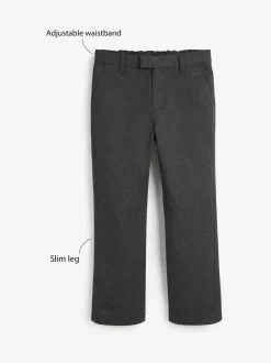 Next Regular Waist School Formal Trousers (3-17yrs) Grey Discount