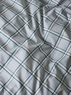 Next Grey Reversible Check Duvet Cover and Pillowcase Set Outlet