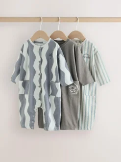 Next Grey Scandi Cactus Baby Rompers 3 Pack Best