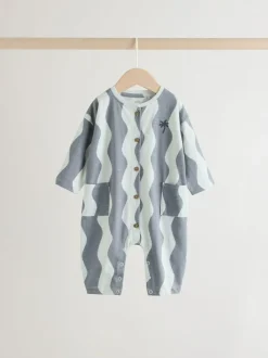 Next Grey Scandi Cactus Baby Rompers 3 Pack Best