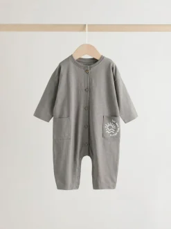 Next Grey Scandi Cactus Baby Rompers 3 Pack Best