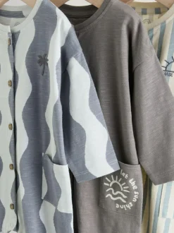 Next Grey Scandi Cactus Baby Rompers 3 Pack Best