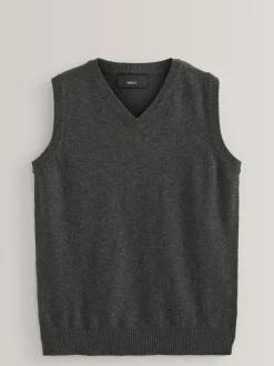 Next School Tank Top (3-16yrs) Grey Clearance