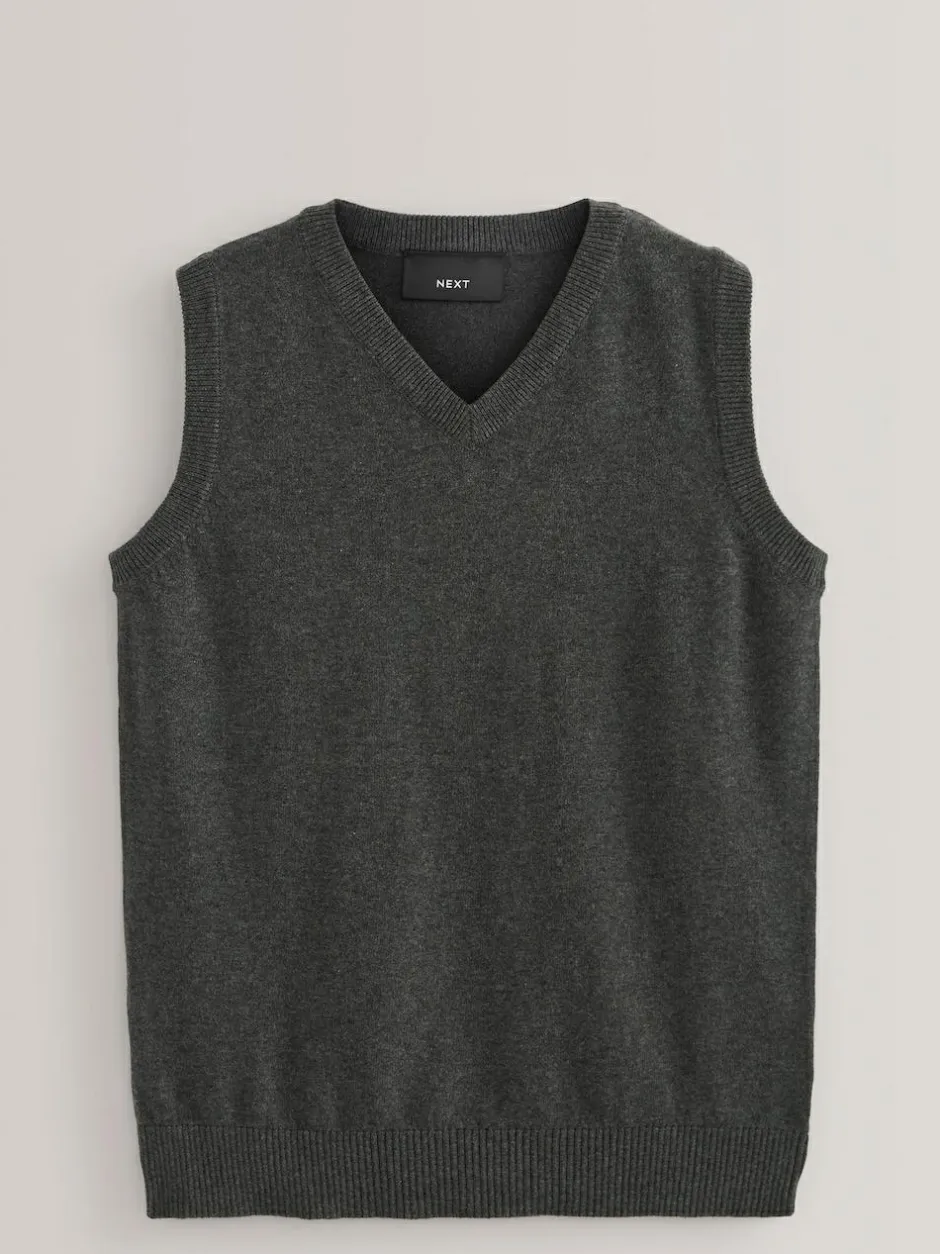 Next School Tank Top (3-16yrs) Grey Clearance