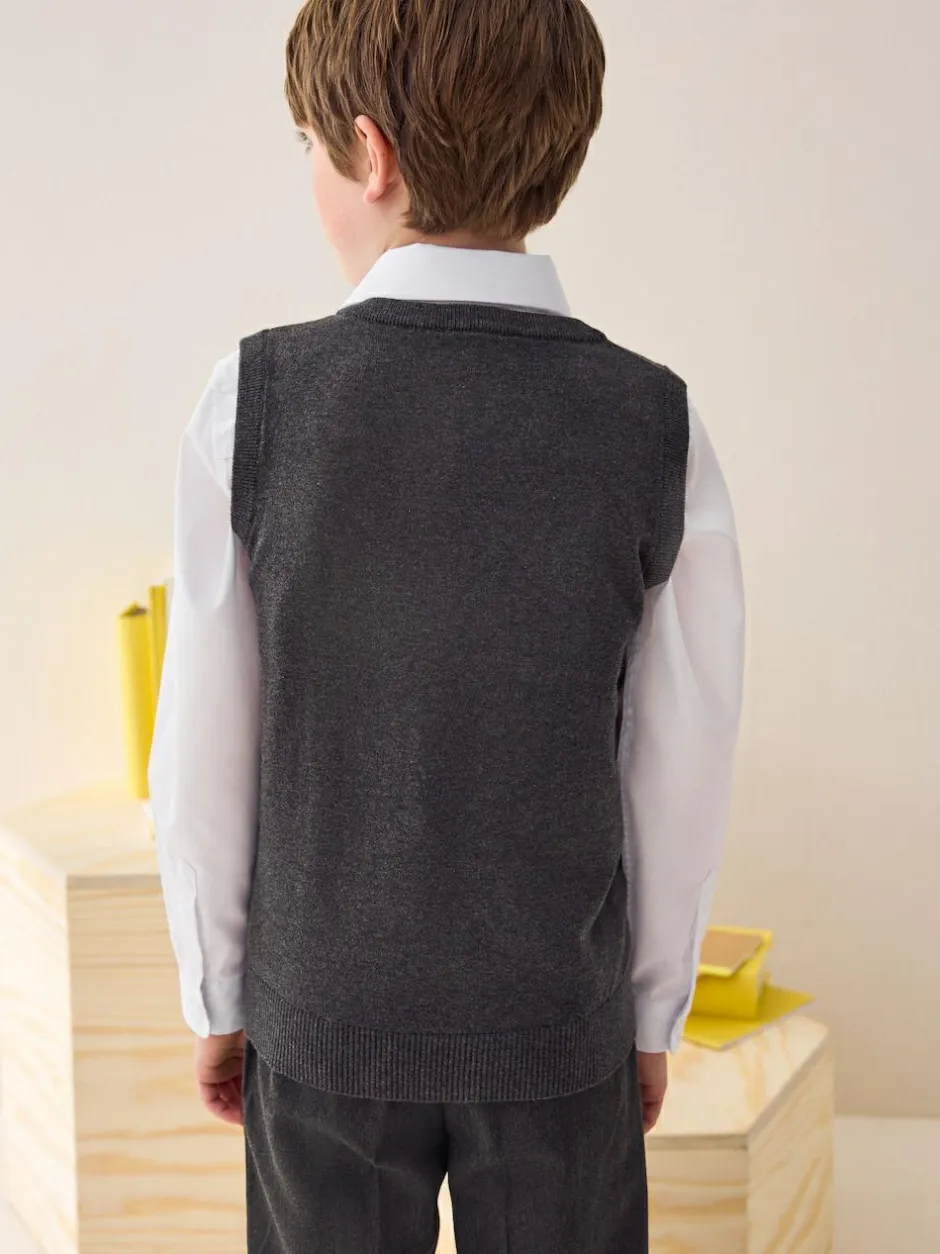 Next School Tank Top (3-16yrs) Grey Clearance