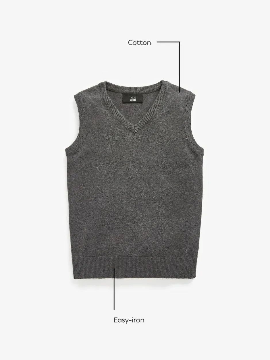 Next School Tank Top (3-16yrs) Grey Clearance