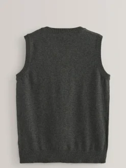 Next School Tank Top (3-16yrs) Grey Clearance