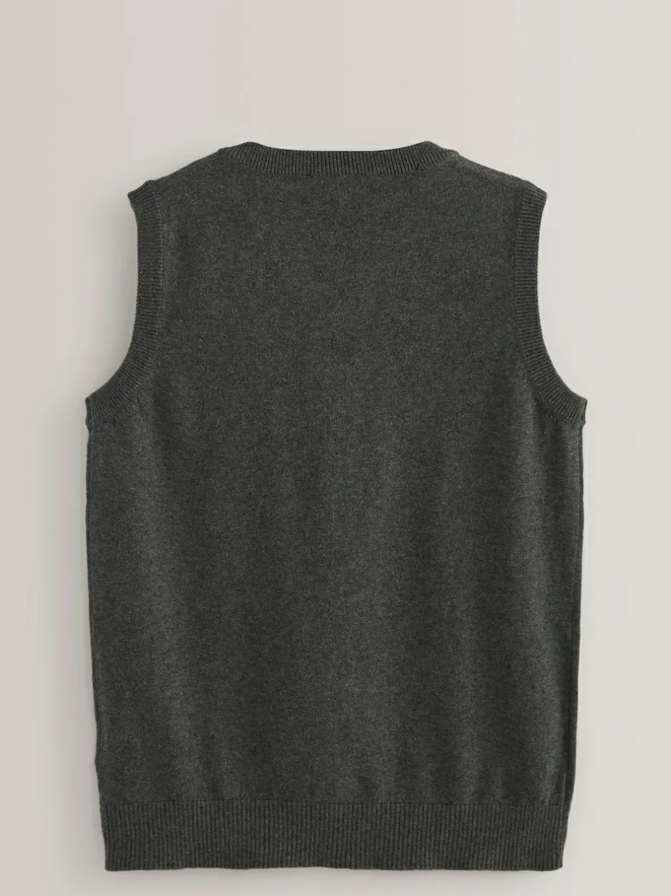 Next School Tank Top (3-16yrs) Grey Clearance