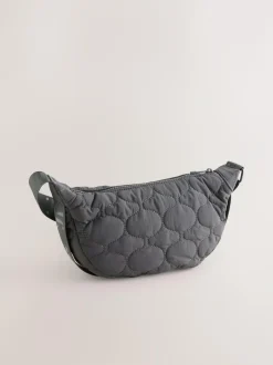 Next Grey Self. Nylon Sling Bag Discount