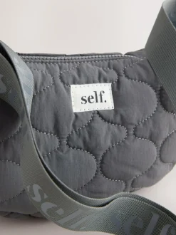 Next Grey Self. Nylon Sling Bag Discount