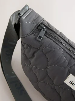 Next Grey Self. Nylon Sling Bag Discount