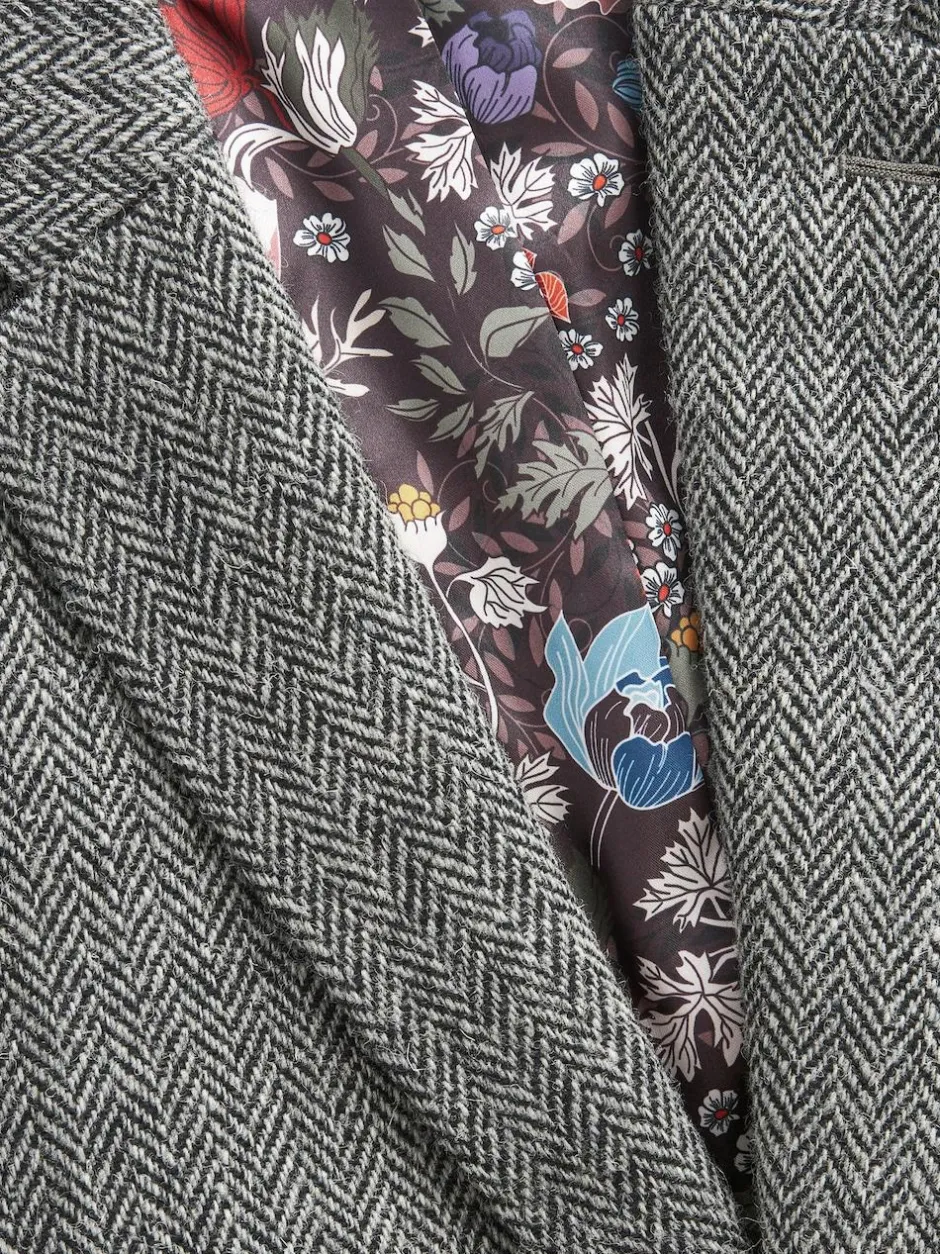 Next Signature Harris Tweed British Wool Blazer Grey Best