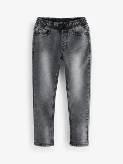 Next Skinny Fit Stretch Elasticated Waist Jeans (3-16yrs) Grey New