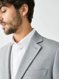 Next Skinny Fit Textured Suit Jacket Grey Hot