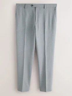 Next Skinny Fit Textured Suit Trousers Grey