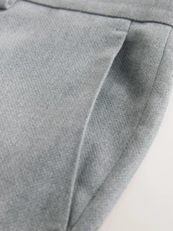 Next Skinny Fit Textured Suit Trousers Grey