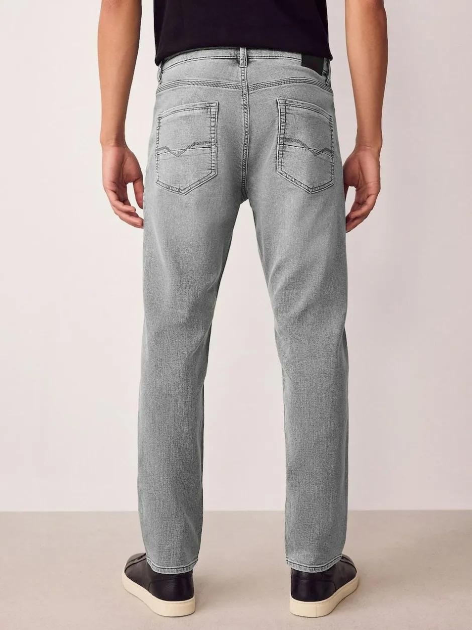 Next Grey Slim Fit Comfort Stretch Jeans Clearance