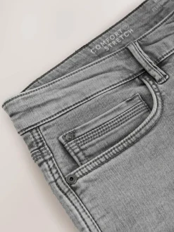 Next Grey Slim Fit Comfort Stretch Jeans Clearance