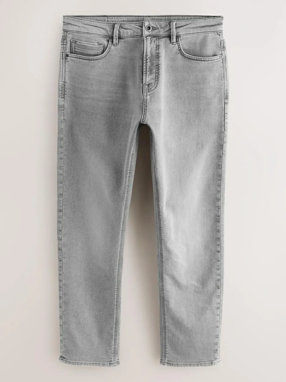 Next Grey Slim Fit Comfort Stretch Jeans Clearance