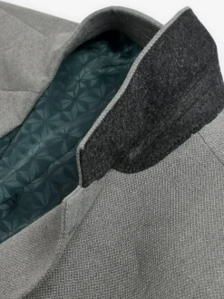 Next Grey Slim Fit Textured Suit Jacket