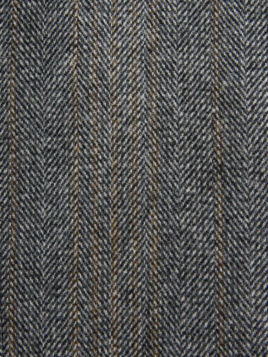Next Grey Slim Fit Wool Blend Herringbone Stripe Suit Waistcoat New