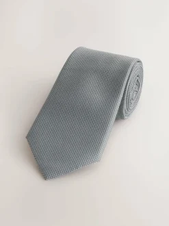 Next Grey Slim Textured Tie Best