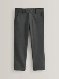 Next Slim Waist School Formal Trousers (3-17yrs) Grey Hot