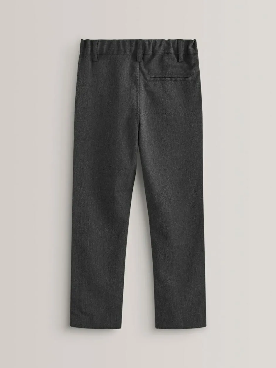 Next Slim Waist Straight Leg School Trousers (3-17yrs) Grey Best