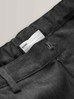 Next Slim Waist Straight Leg School Trousers (3-17yrs) Grey Best