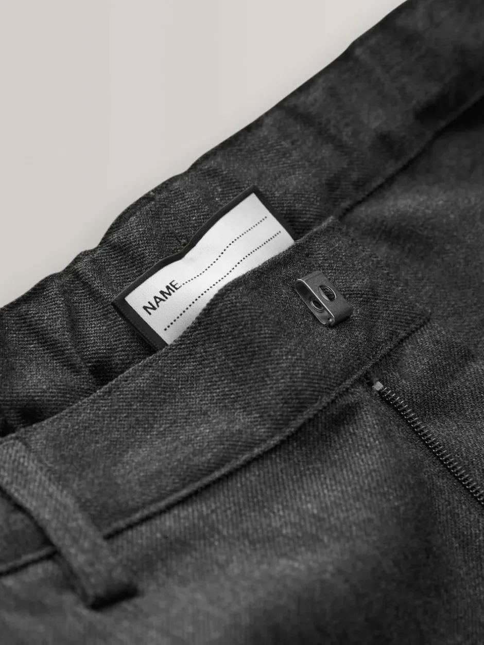 Next Slim Waist Straight Leg School Trousers (3-17yrs) Grey Best