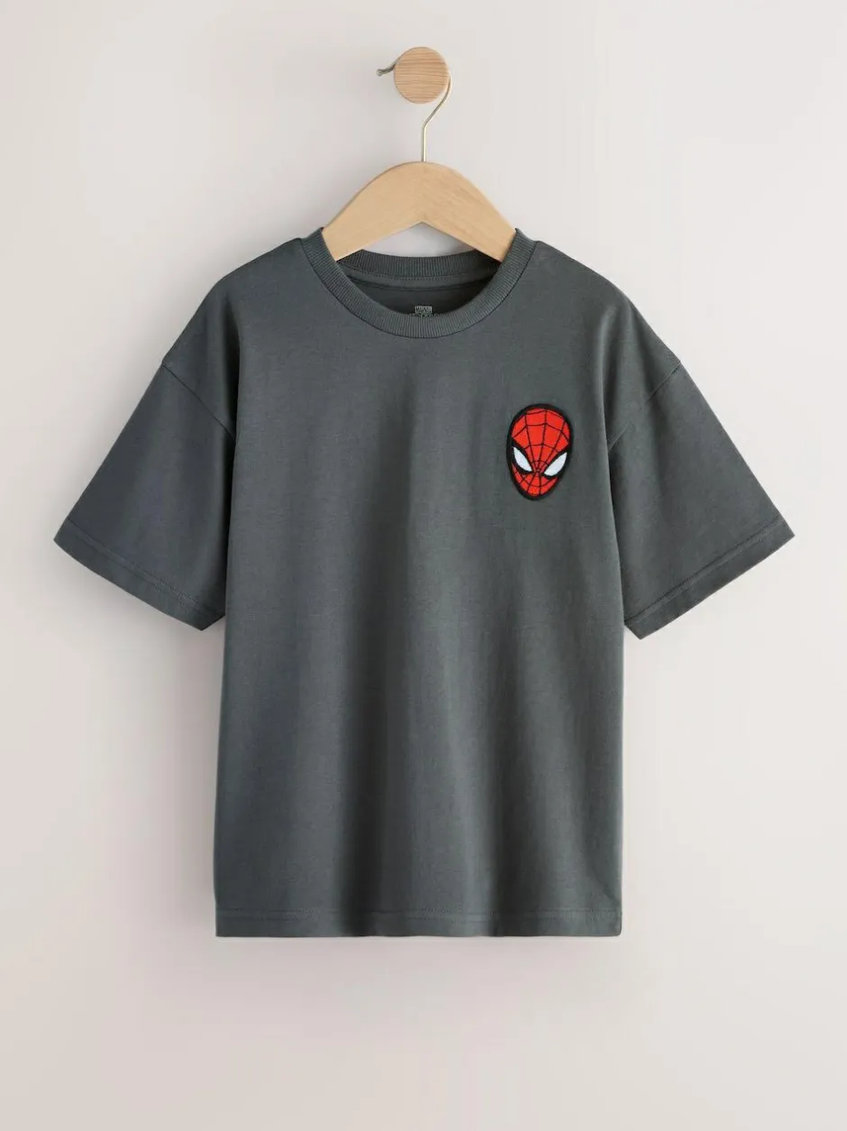 Next Spiderman Short Sleeve T-Shirt (3-16yrs) Grey New