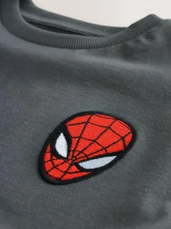 Next Spiderman Short Sleeve T-Shirt (3-16yrs) Grey New