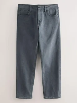 Next Grey Straight Fit Motionflex Jeans Best