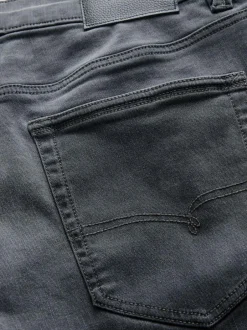 Next Grey Straight Fit Motionflex Jeans Best