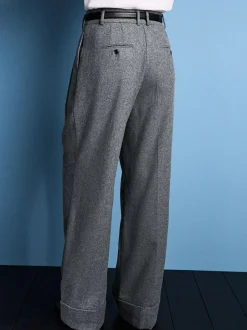 Next Tabitha Simmons X Wool Blend Wide Leg Trousers Grey