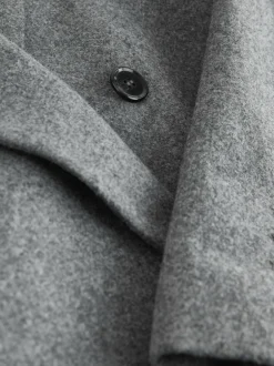 Next Tabitha Simmons X Wool Blend Double Breasted Blazer Grey New