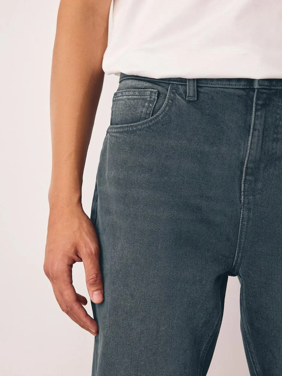 Next Bootcut Vintage Wash Denim Jeans Grey Tint Discount