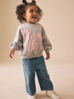 Next Grey Unicorn Crew Neck Sweatshirt (3mths-7yrs) Best