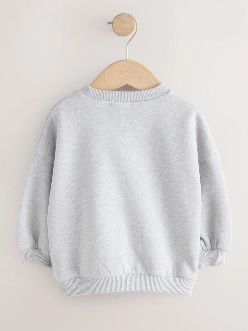 Next Grey Unicorn Crew Neck Sweatshirt (3mths-7yrs) Best