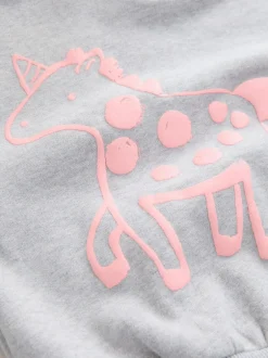 Next Grey Unicorn Crew Neck Sweatshirt (3mths-7yrs) Best