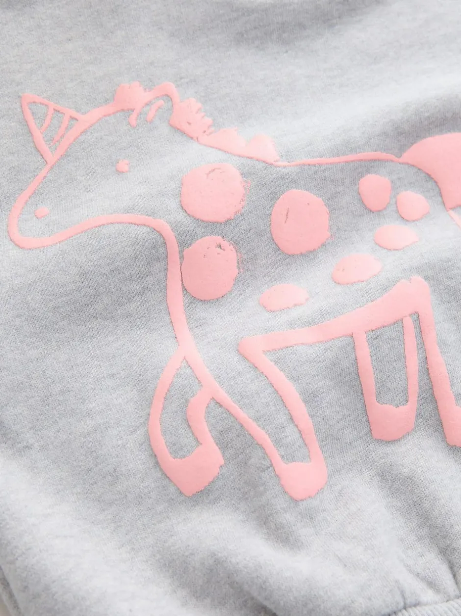 Next Grey Unicorn Crew Neck Sweatshirt (3mths-7yrs) Best