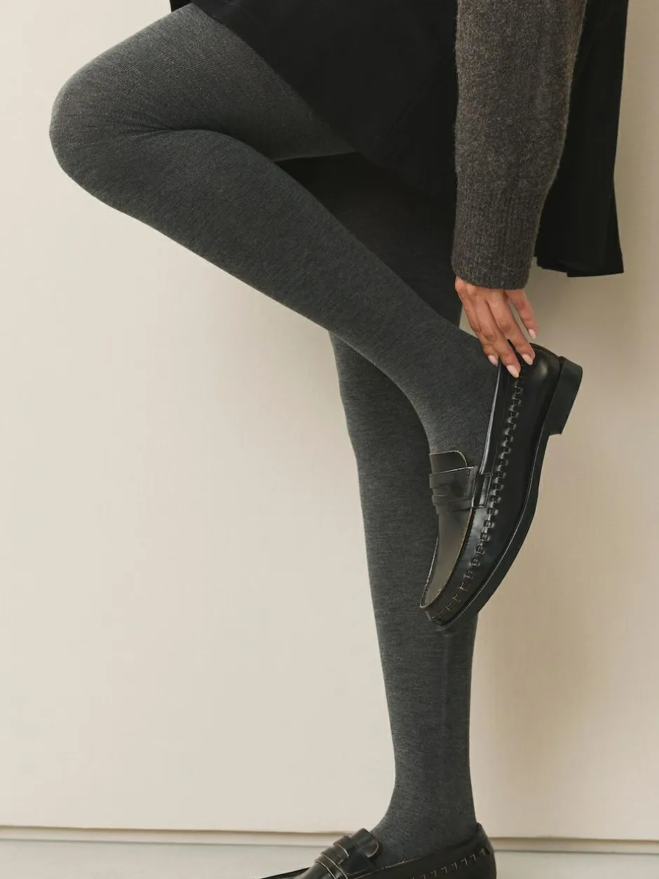 Next Warm Handle Knitted Tights 2 Pack Grey Best