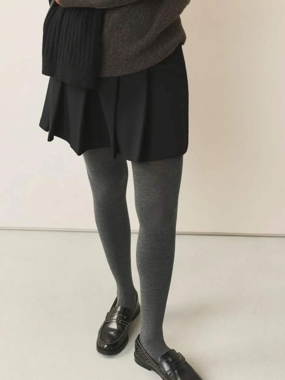 Next Warm Handle Knitted Tights 2 Pack Grey Best