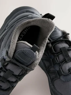 Next Grey Water Resistant Elastic Lace Trainers