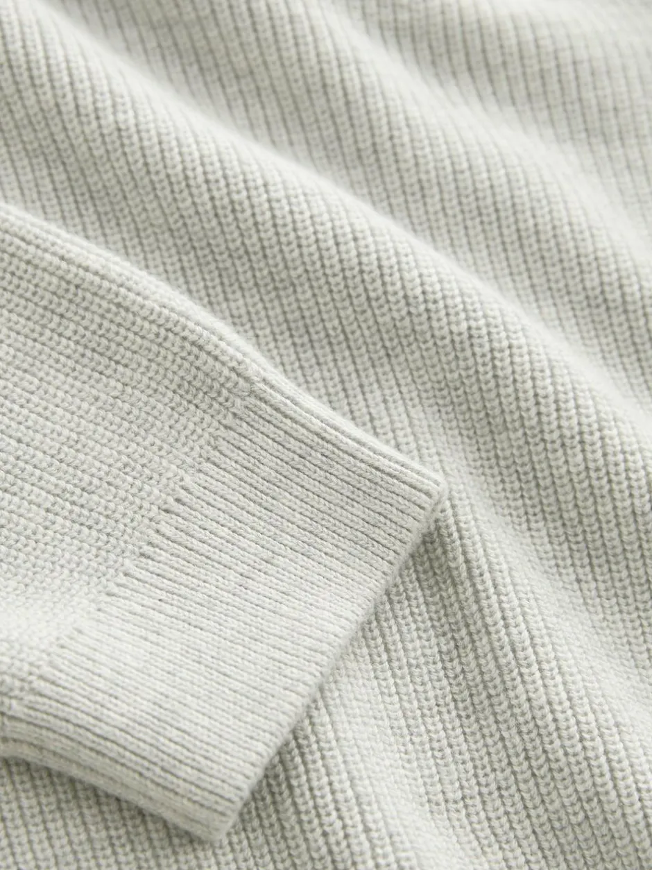 Next Grey Without Stag Cotton Crew Neck Knitted Jumper (3-16yrs) Outlet