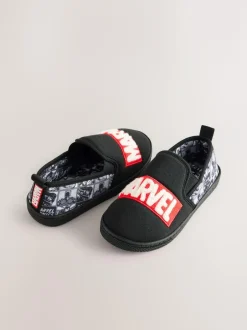 Next Grey/Black Marvel Cupsole Slippers Online