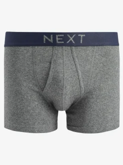 Next 10 pack A-Front Pure 100% Cotton Boxers Grey/Navy Sale