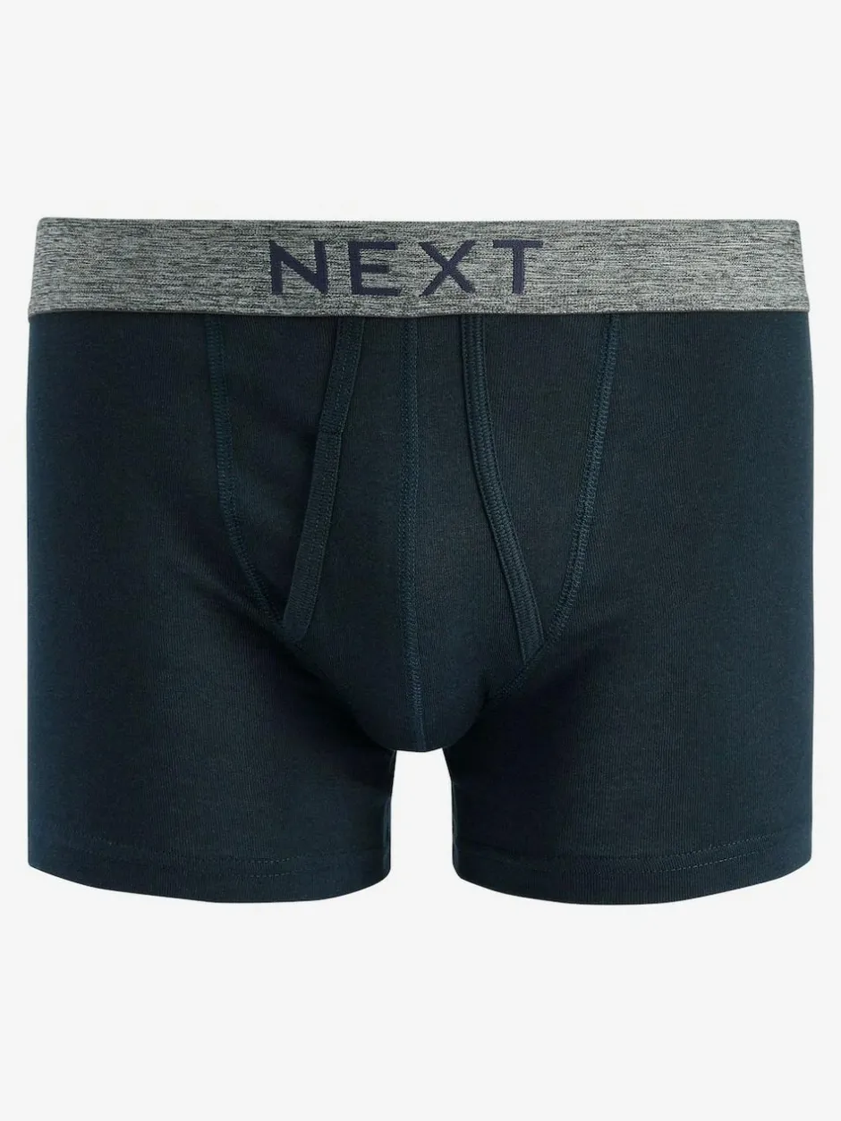 Next 10 pack A-Front Pure 100% Cotton Boxers Grey/Navy Sale